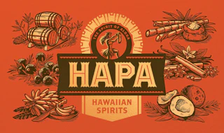 Hapa Lettering Hapa Hawaiian Spirits | Branding, Packaging & Label Design | TILT